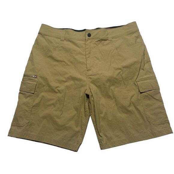Orvis Nylon Spandex Cargo Shorts Khaki Men’s Sz 38 - Picture 1 of 16